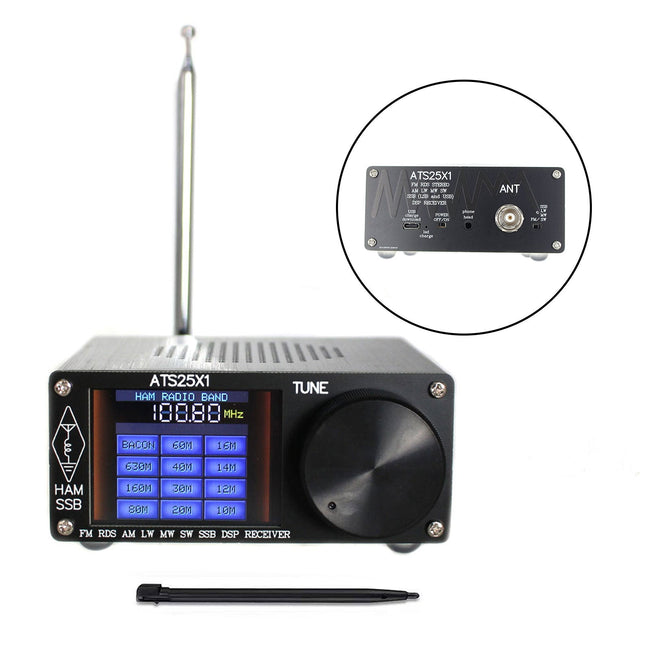 Neuer ATS-25X1 Si4732 Allband-DSP-Funkempfänger FM LW MW SW mit 2,4-Zoll-Touchscreen