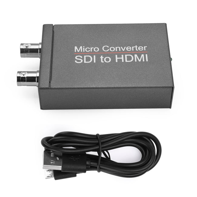 1 SDI In to 2 HDMI + SDI Out Mini HD Video Micro Konverter Audio Switcher