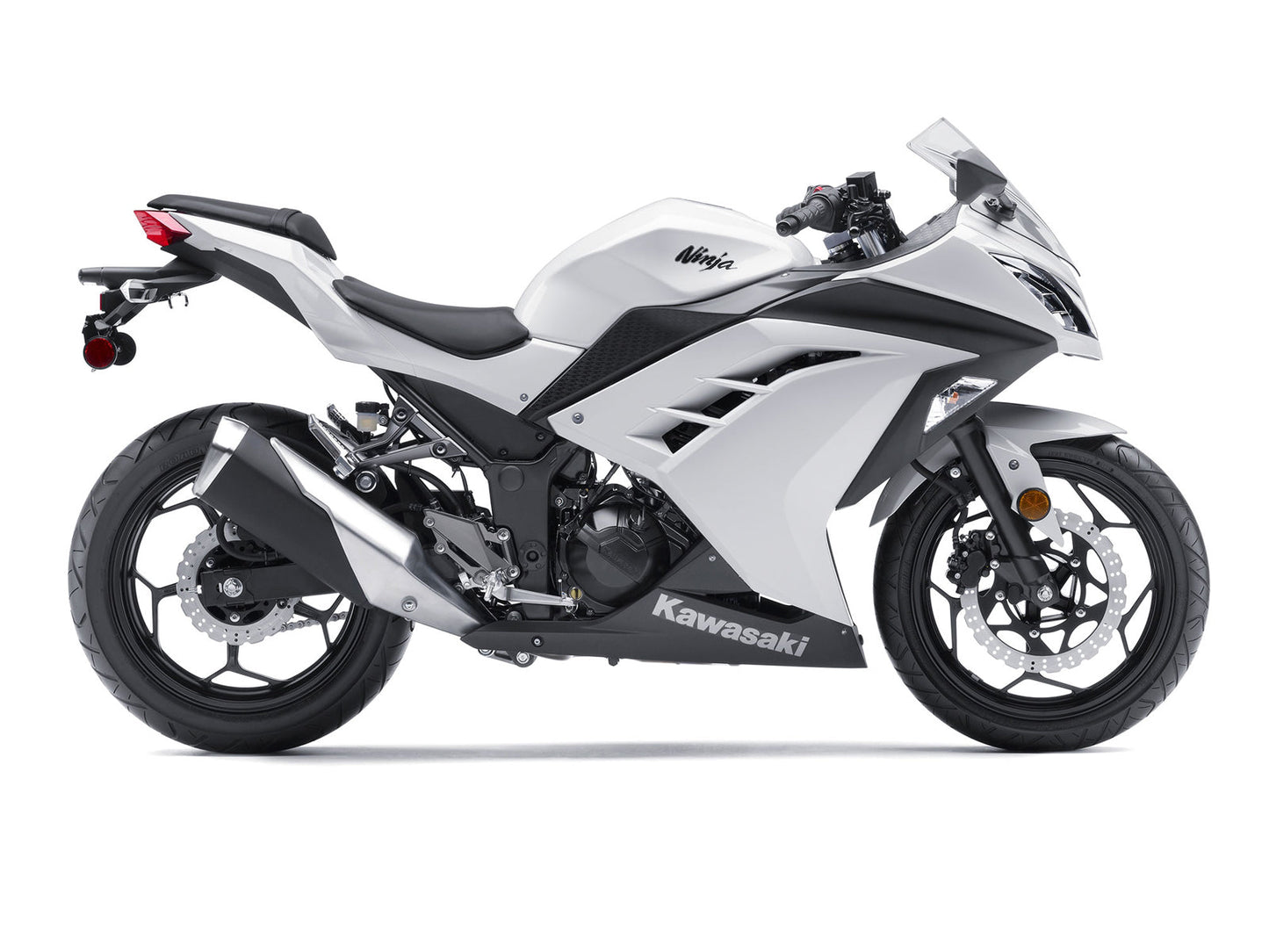 Amotopart 2013-2017 Kawasaki EX300R Verkleidung White Kit