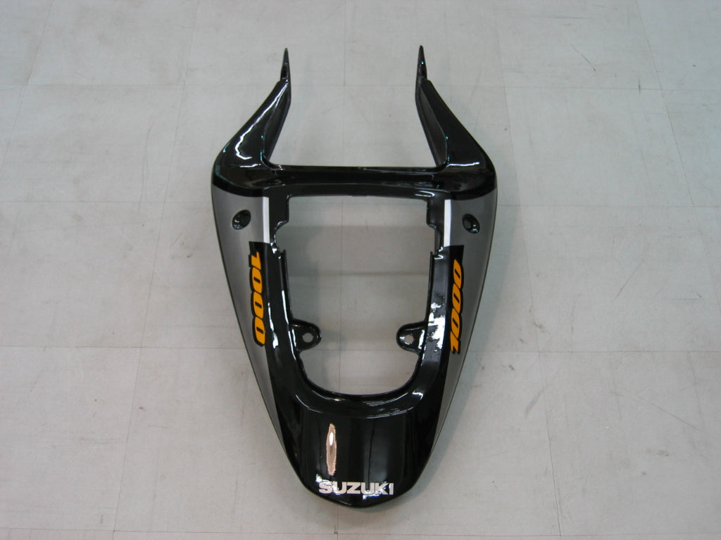 Amotopart 2000-2002 Suzuki GSXR1000 Verkleidung Black & Sliver Kit