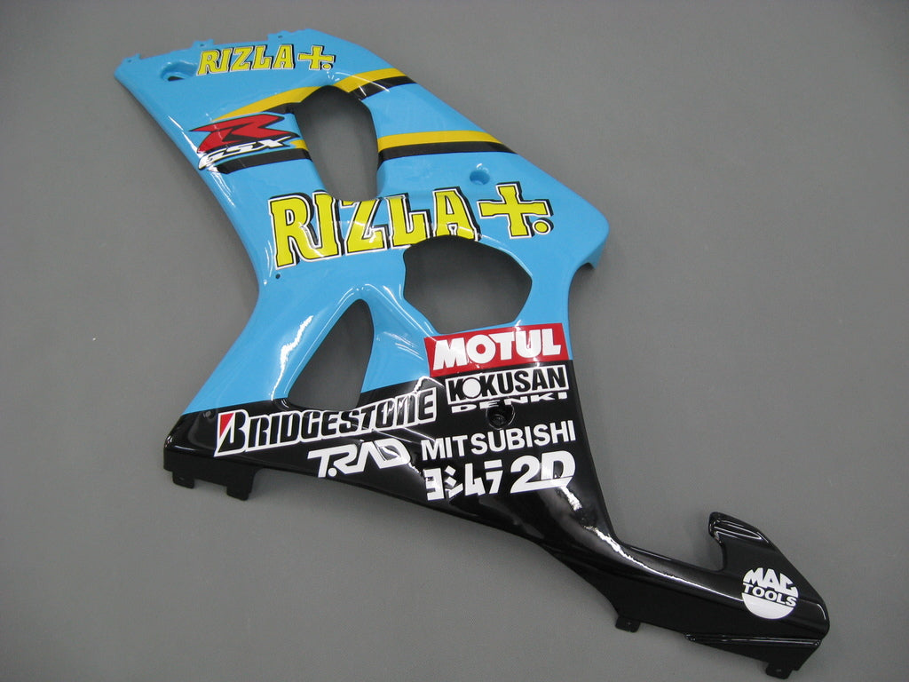 Amotopart 2000-2002 Suzuki GSXR1000 Verkleidung Multi Blue Kit