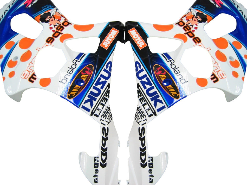 Amotopart 2000-2002 Suzuki GSXR1000 Verkleidung Multi White Kit