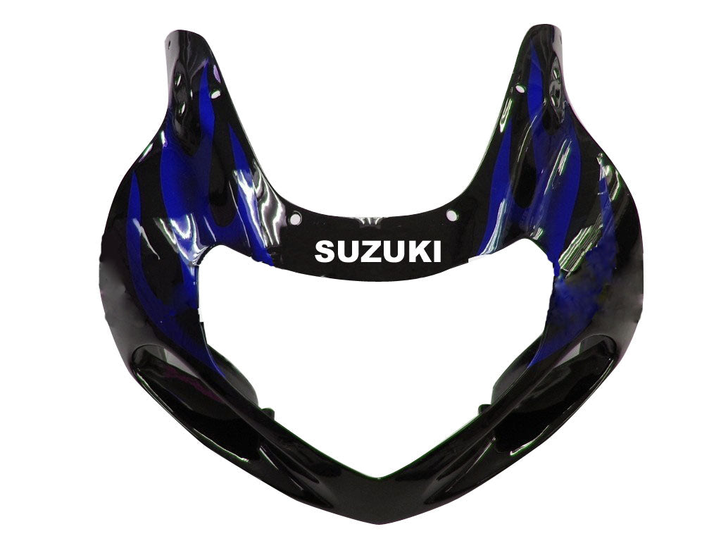 Amotopart 2000-2002 Suzuki GSXR1000 Verkleidung Black & Blue Flame Kit