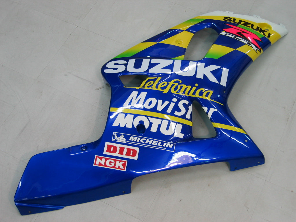 Amotopart 2000-2002 Suzuki GSXR1000 Verkleidung Blue & Yellow Kit