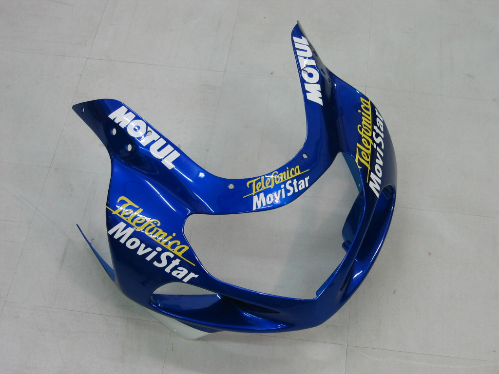 Amotopart 2000-2002 Suzuki GSXR1000 Verkleidung Blue & Yellow Kit