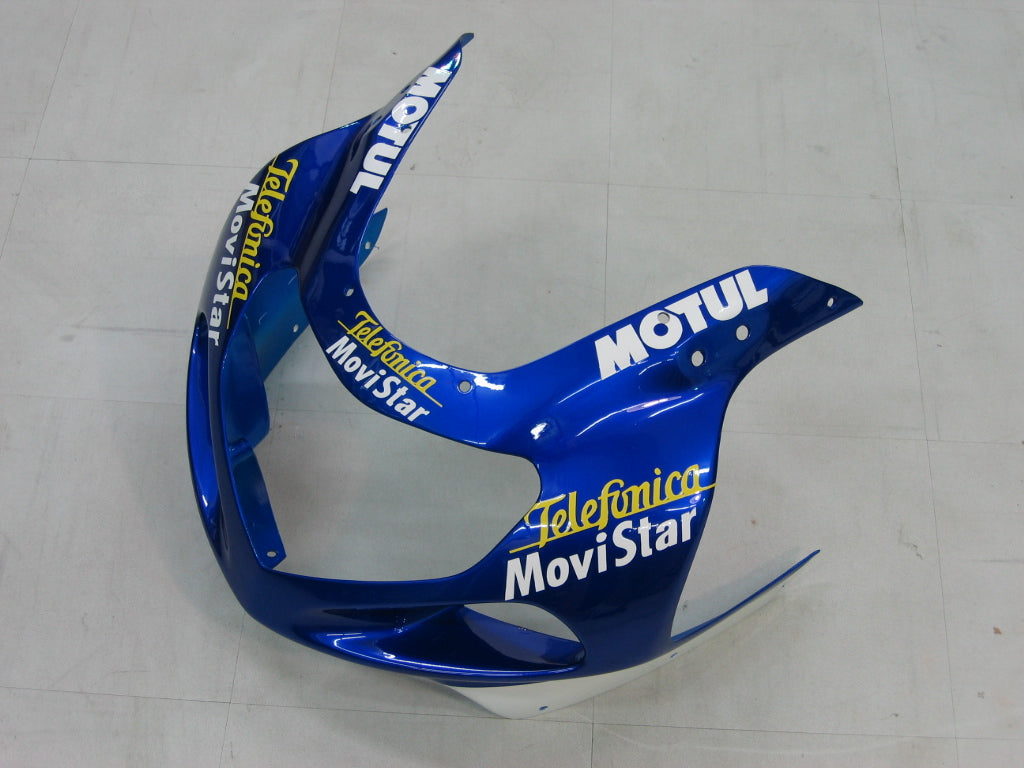 Amotopart 2000-2002 Suzuki GSXR1000 Verkleidung Blue & Yellow Kit