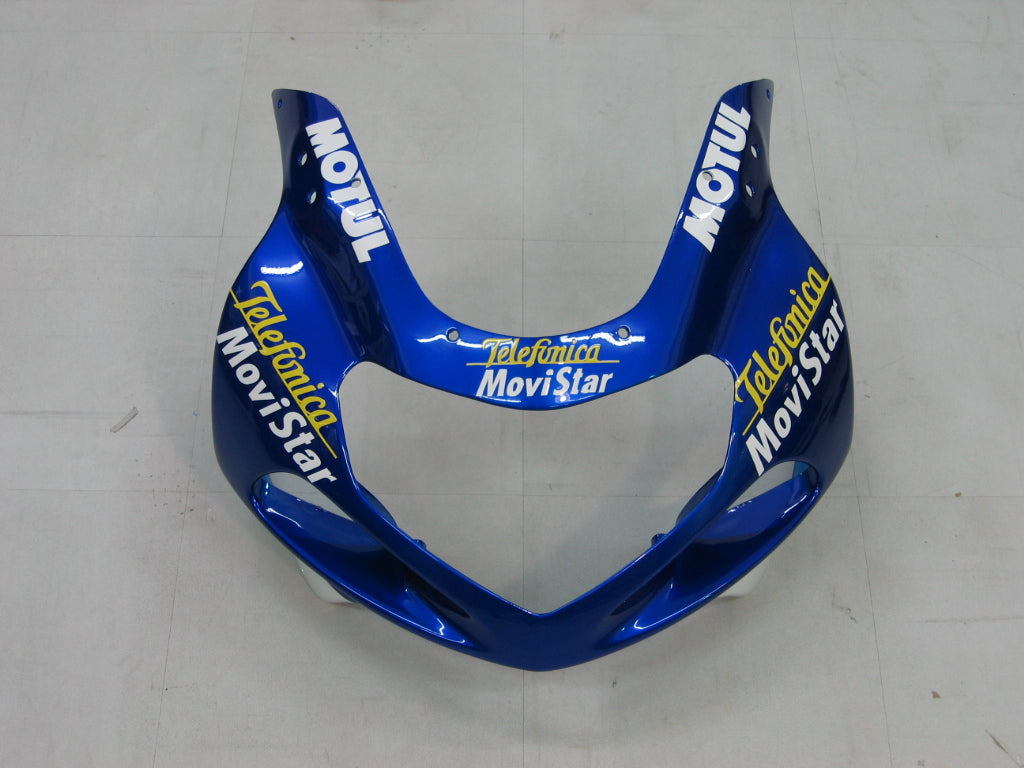 Amotopart 2000-2002 Suzuki GSXR1000 Verkleidung Blue & Yellow Kit