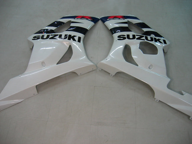 Amotopart 2003-2004 Suzuki GSXR1000 Verkleidung wei? & dunkelblau Kit