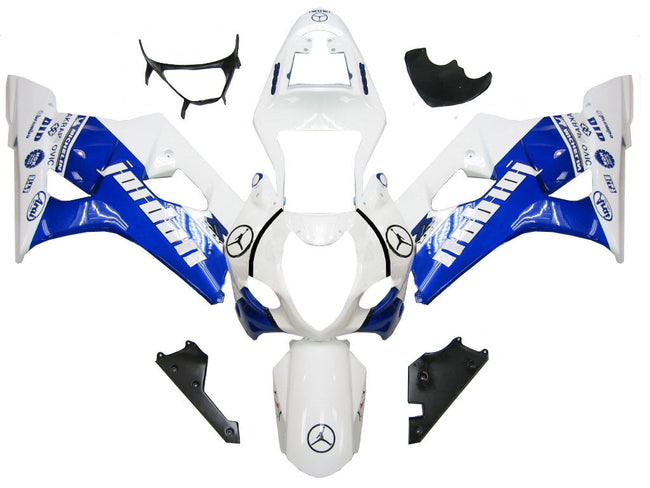 Amotopart 2003-2004 Suzuki GSXR1000 Verkleidung Blue & White Kit