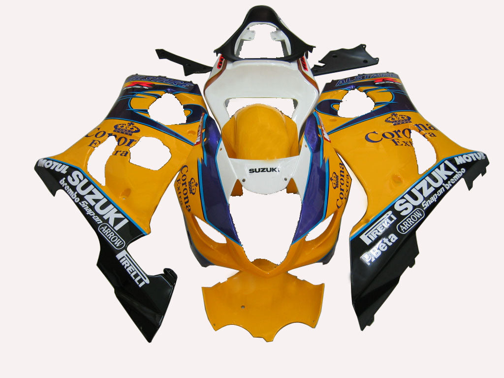 Amotopart 2003-2004 Suzuki GSXR1000 Auskehre Multi Yellow Kit