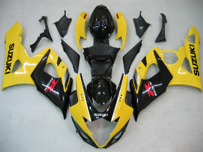 Amotopart 2005-2006 GSXR1000 Suzuki Verkleidung Gelb & Black Kit