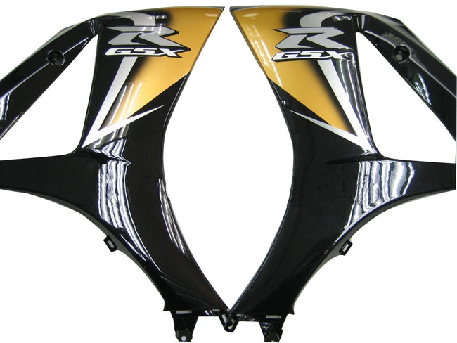 Amotopart 2007-2008 GSXR1000 Suzuki Verkleidung Gold & Black Kit