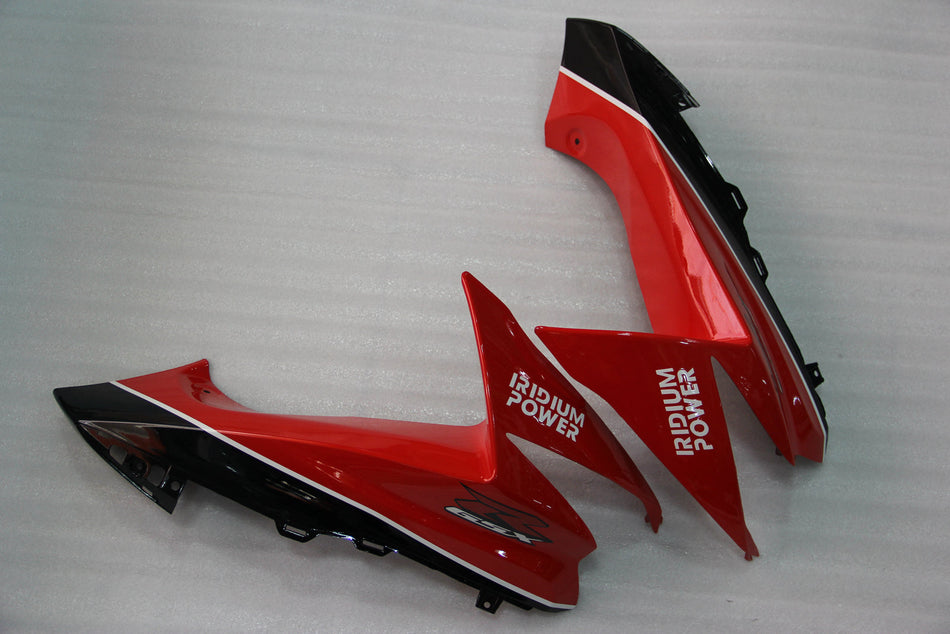 Amotopart 2009-2016 Suzuki GSXR1000 Carénage Multi Noir &amp; Rouge Kit