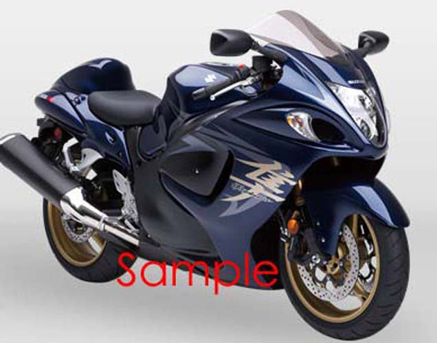 AMOTOPART FAKINGS 2008-2020 Suzuki GSX 1300 Hayabusa Blue Dark Metallic Hayabusa Rennen Generisches Rennen