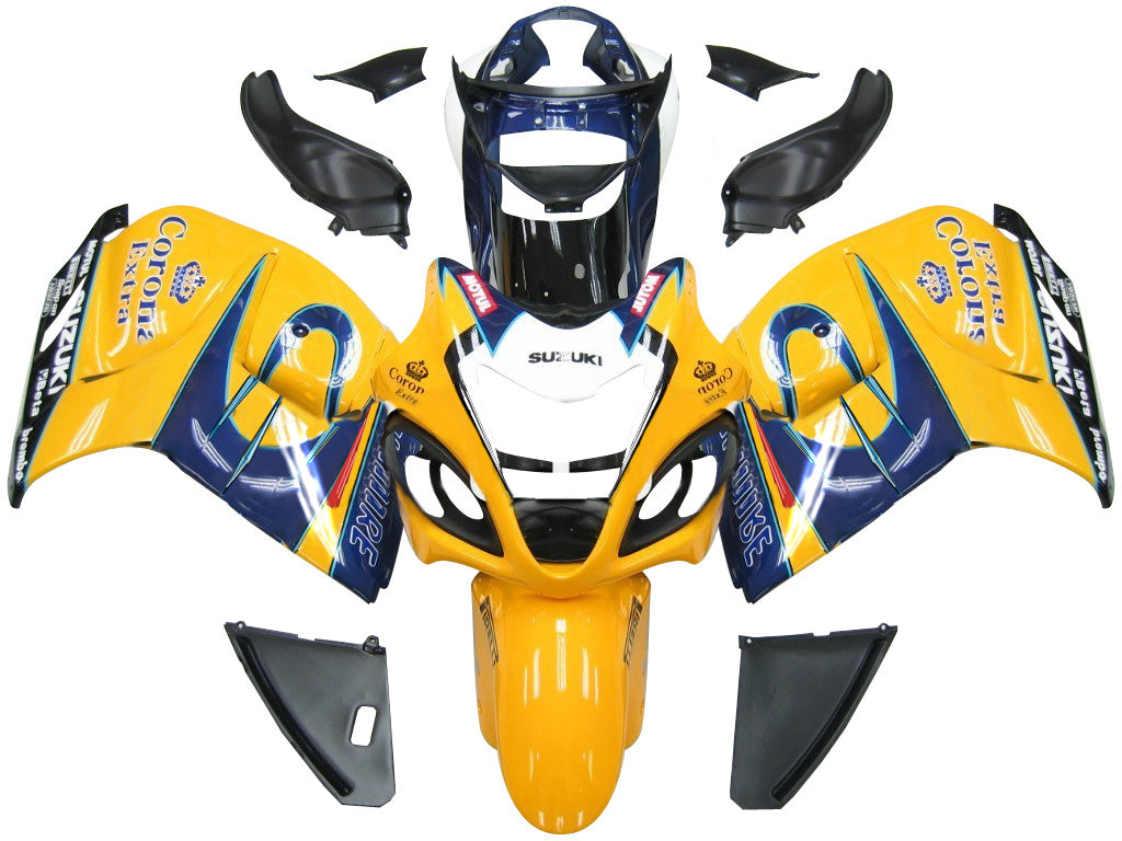 Amotopart Faillings 2008-2020 Suzuki GSX 1300 Hayabusa Yellow Blue Alstare Corona Racing Generikum