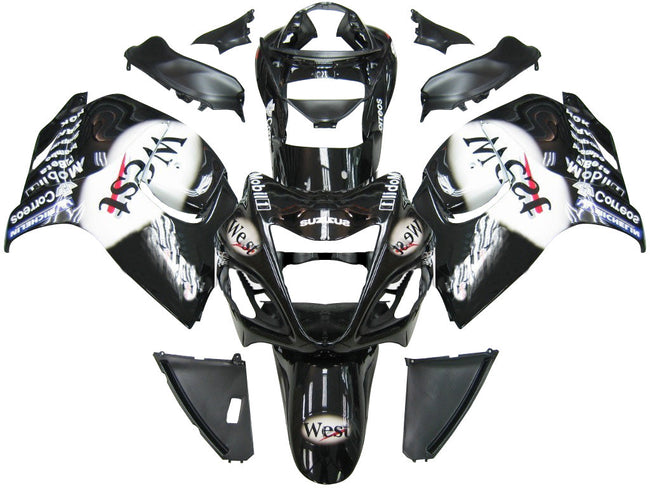 AMOTOPART FACINGINGS 2008-2020 Suzuki GSX 1300 Hayabusa Black West Racing Generikum