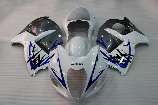 AMOTOPART FAKINGS 2008-2020 Suzuki GSX 1300 Hayabusa White Grey Blue Racing Generic Racing