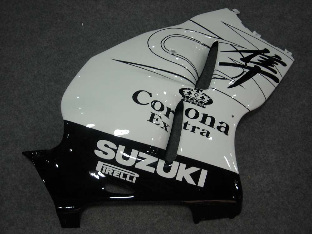 Amotopart Suzuki GSXR1300 Verkleidung White & Black Kit