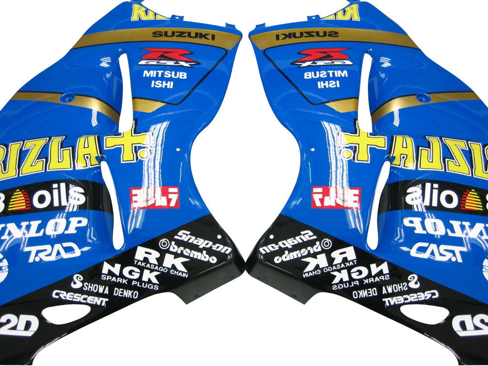 Amotopart Suzuki Hayabusa GSXR1300 1999-2007 Kit Carénage Multi Bleu