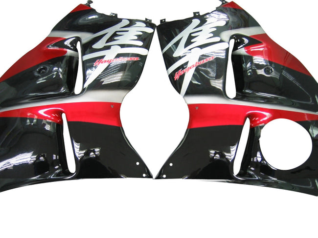 Amotopart 1999-2007 Suzuki Hayabusa GSXR 1300 Verkleidung Red & Black Kit