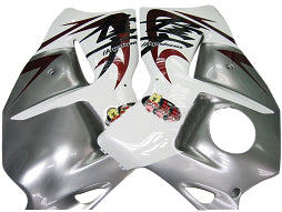 Amotopart Suzuki Hayabusa GSXR1300 1999-2007 Verkleidung Multi White & Sliver Kit