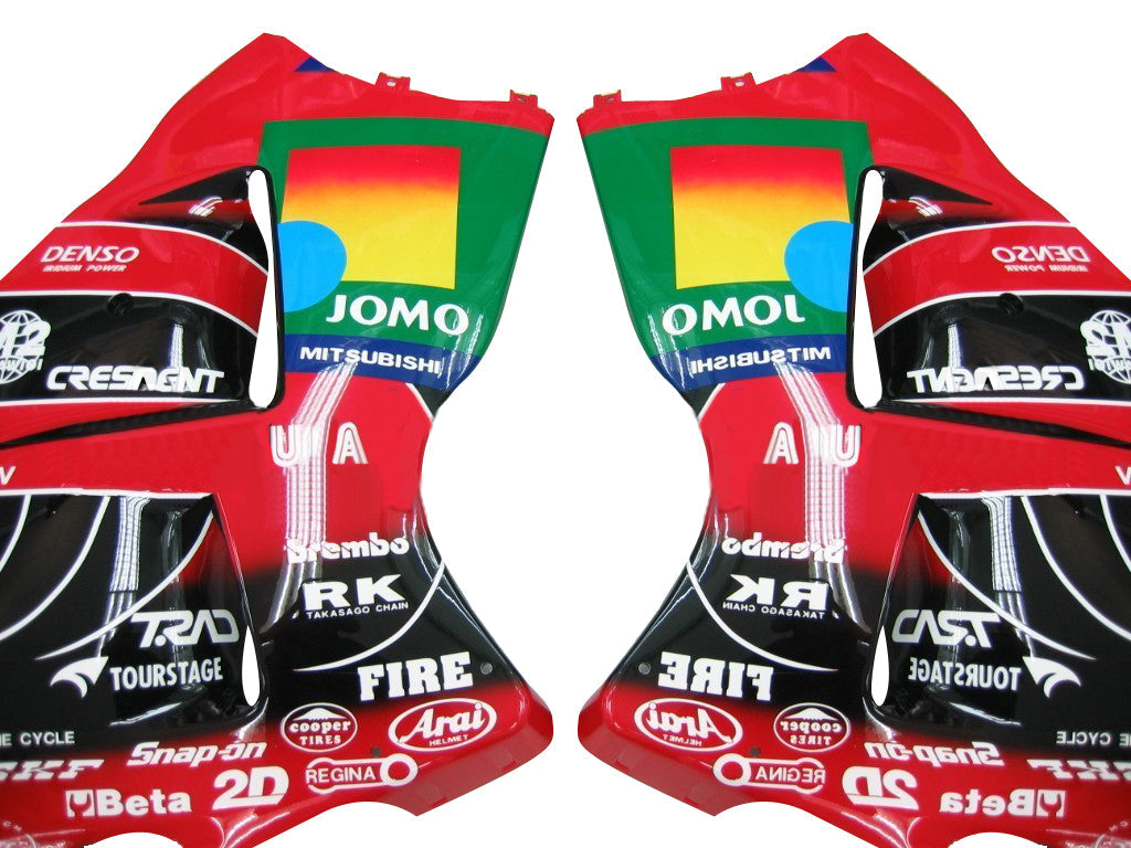 Amotopart Suzuki Hayabusa GSXR1300 1999-2007 Verkleidung Multi Red & Black Kit