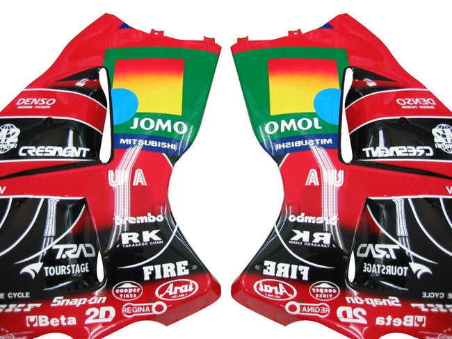 Amotopart Suzuki Hayabusa GSXR1300 1999-2007 Verkleidung Multi Red & Black Kit