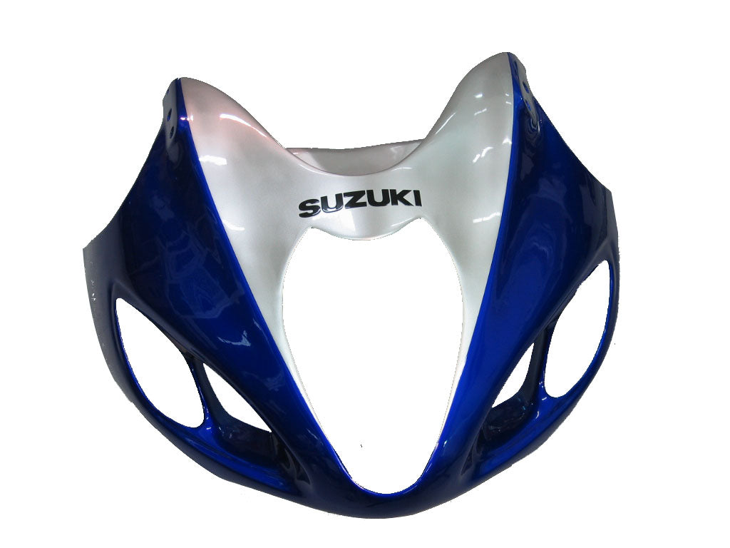 Amotopart Suzuki Hayabusa GSXR1300 1999-2007 Verkleidung Blue & Sliver Kit