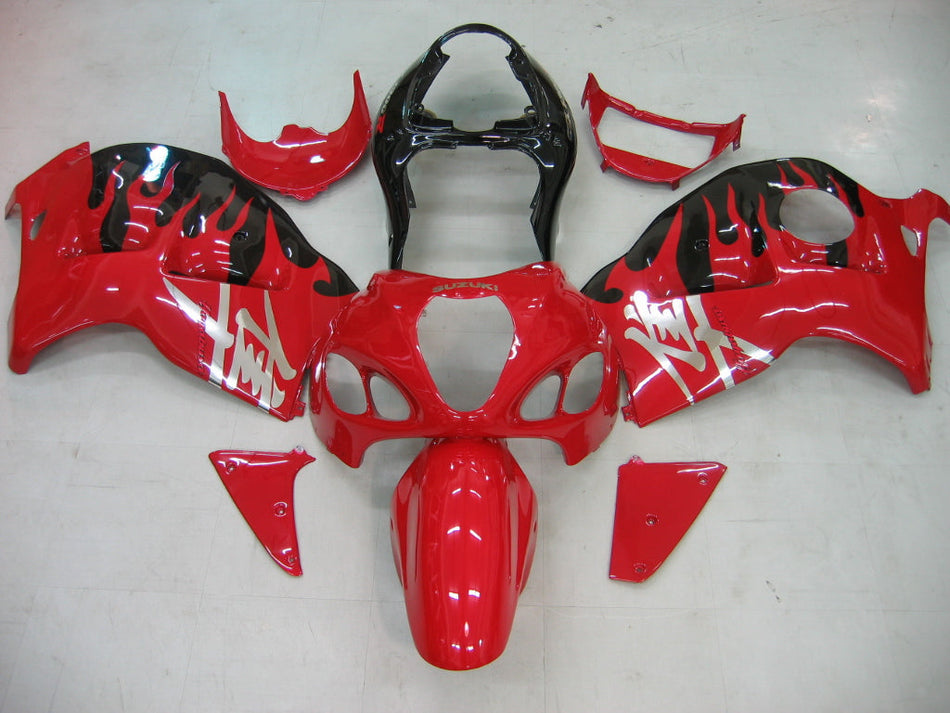 Amotopart Suzuki Hayabusa GSXR1300 1999-2007 Kit de carénage rouge