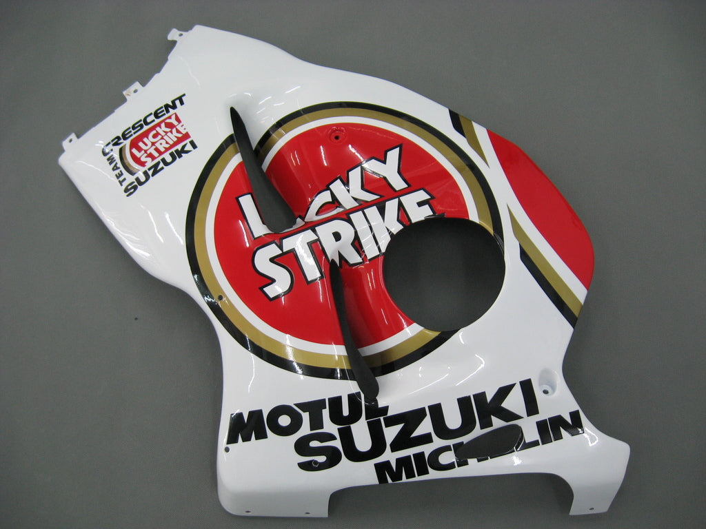 Amotopart Suzuki Hayabusa GSXR1300 1999-2007 Verkleidung wei? und rote Kit