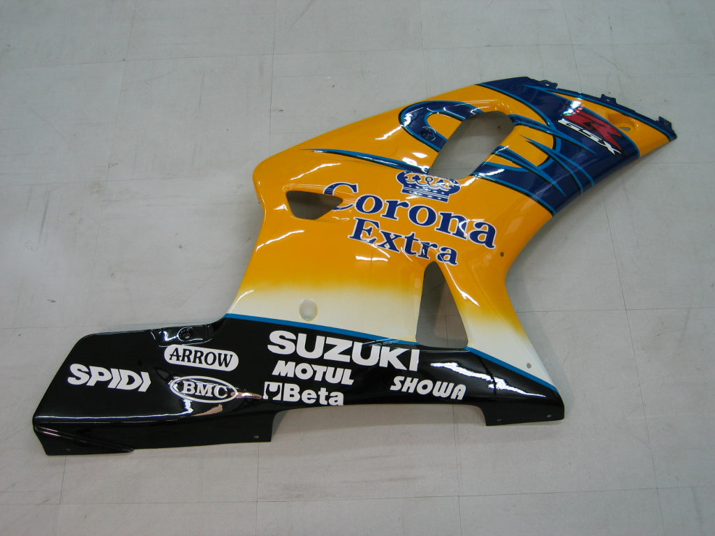 Amotopart-Funkeln 2001-2003 Suzuki GSXR 600 Yellow & Blue Corona GSXR Rennsport Generika