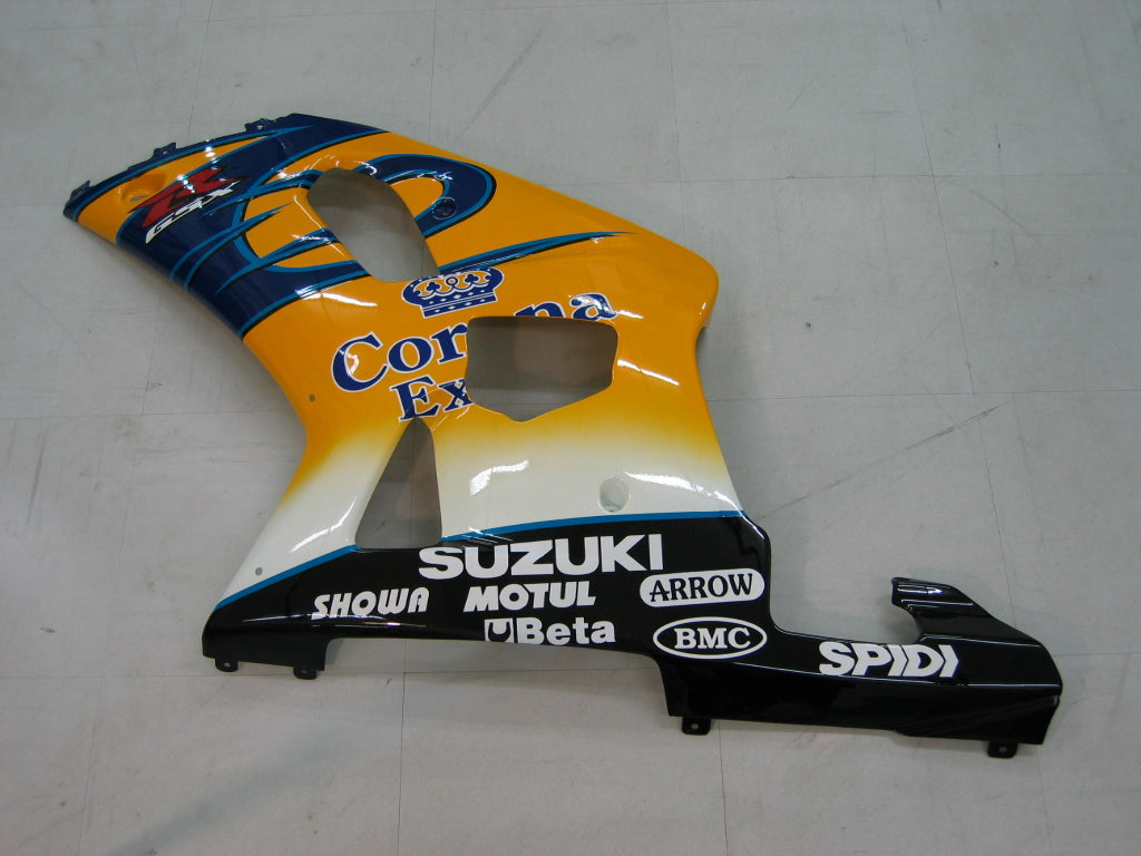 Amotopart-Funkeln 2001-2003 Suzuki GSXR 600 Yellow & Blue Corona GSXR Rennsport Generika