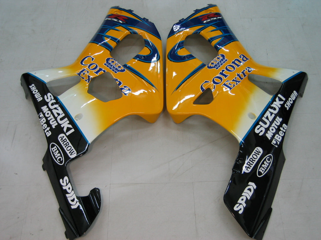 Amotopart-Funkeln 2001-2003 Suzuki GSXR 600 Yellow & Blue Corona GSXR Rennsport Generika