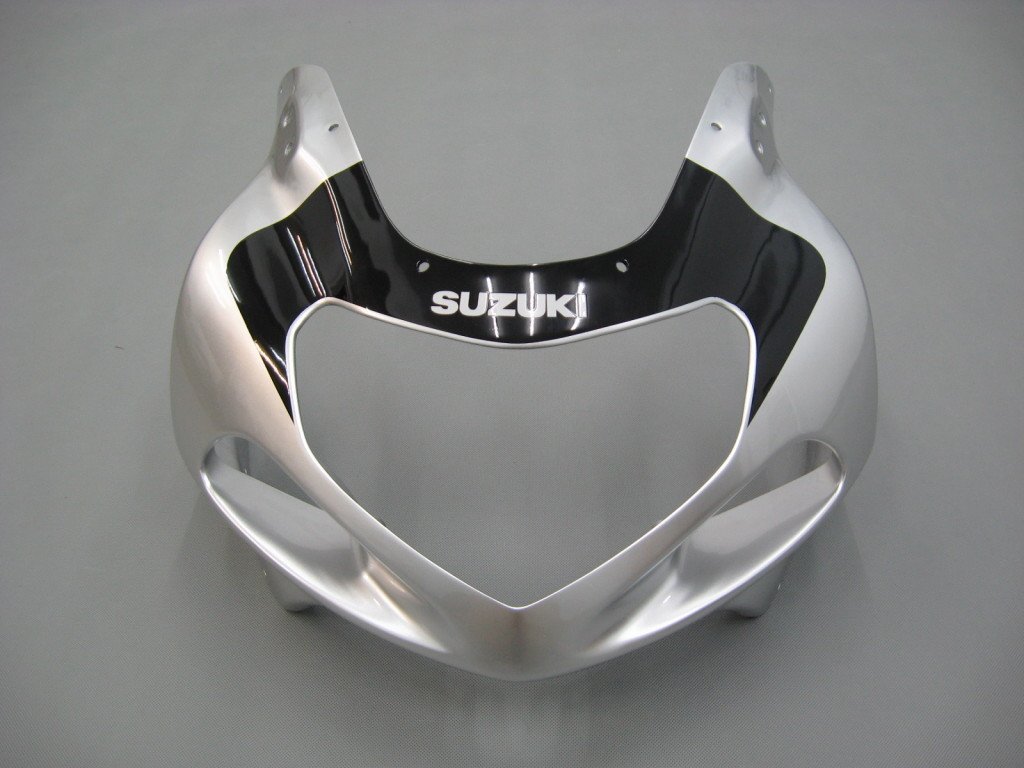 Amotopart-Verkleidungen Suzuki GSXR600 2001-2003 Verkleidungsverkleidung 2-Tone GSXR Racing Silberverriegelungskit