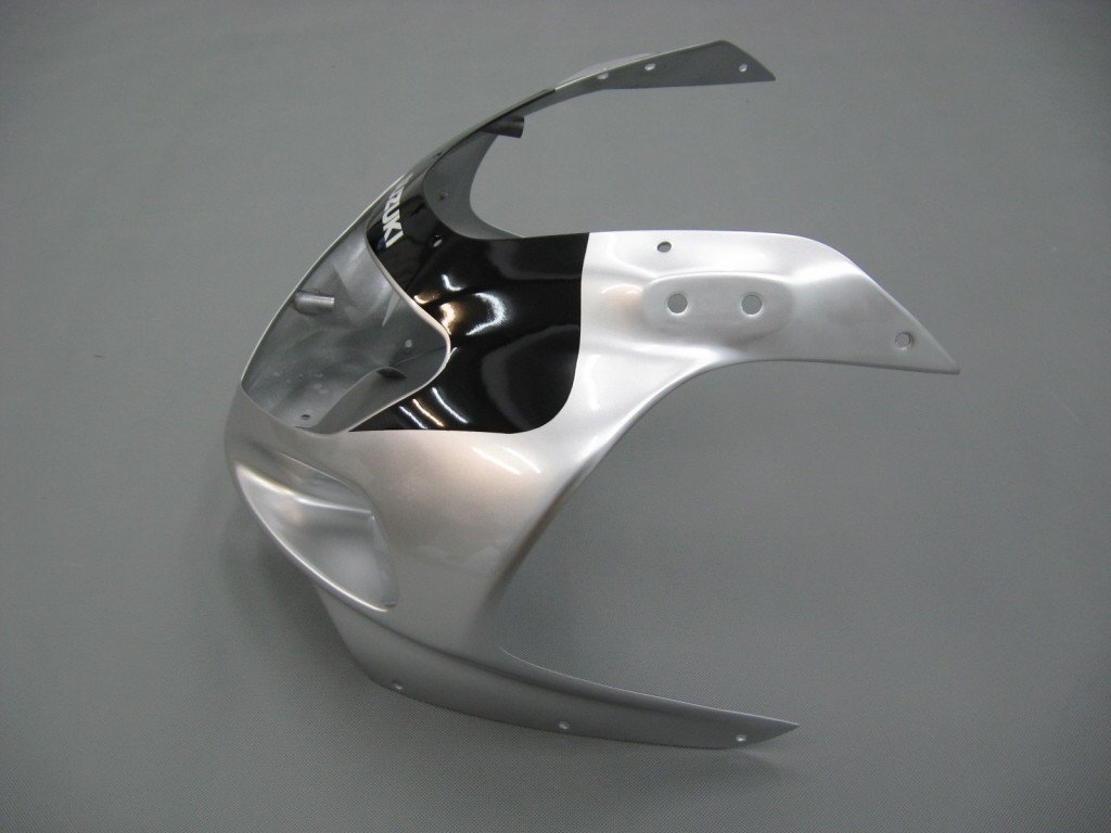 Amotopart-Verkleidungen Suzuki GSXR600 2001-2003 Verkleidungsverkleidung 2-Tone GSXR Racing Silberverriegelungskit