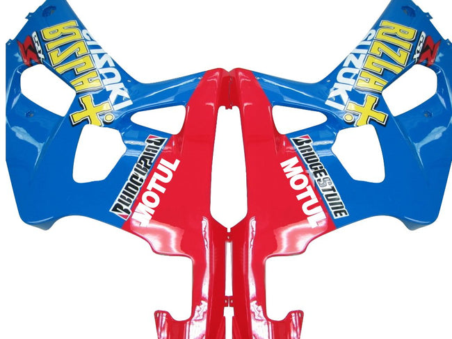 Amotopart-Verkleidungen Suzuki 600 2001-2003 Verkleidung Blau Red Rizla GSXR Racing Kiting Kit