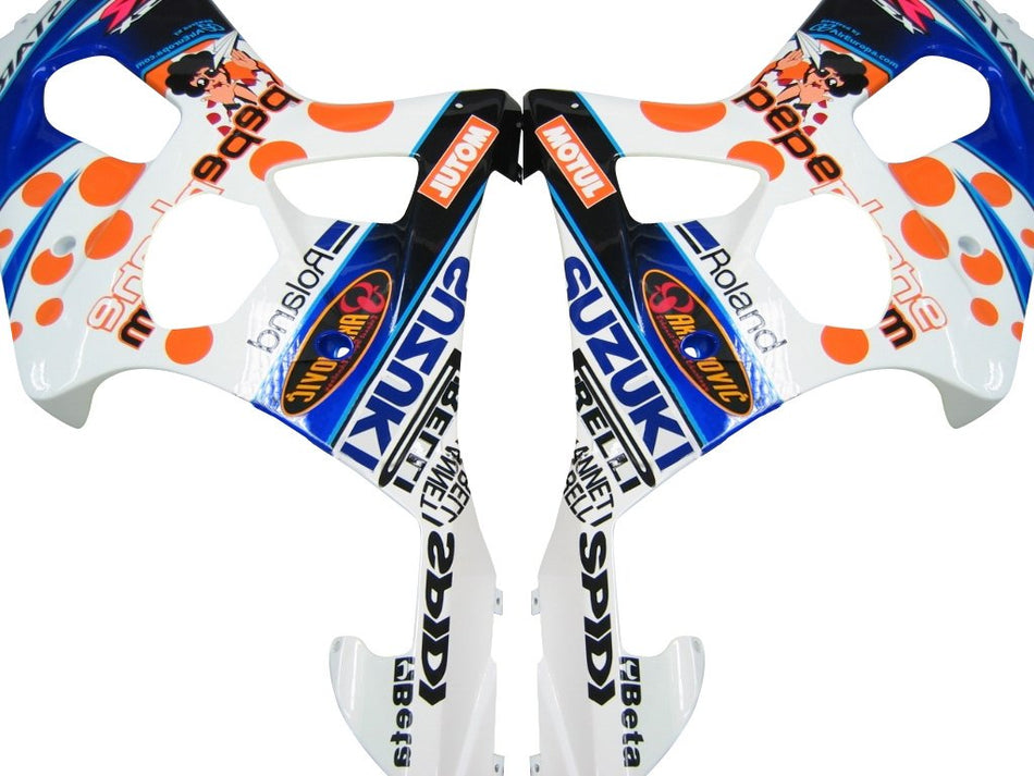 Amotopart-Verkleidungen Suzuki GSXR 600 2001-2003 Verkleidung GSXR RACING Multi-Color Pepephone Abzugskit