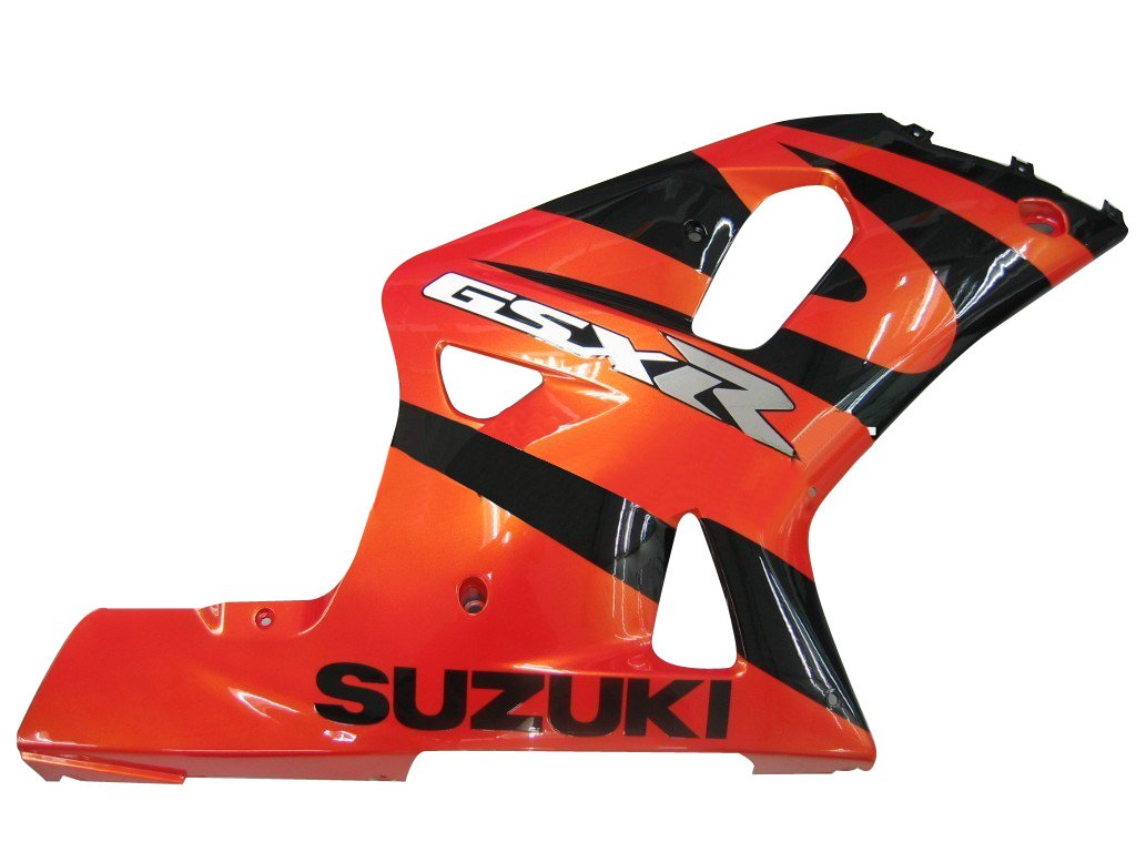 Amotopart-Verkleidungen Suzuki 600 2001-2003 Verziehung GSXR RACING Orange Metallic & Black Fearing Kit