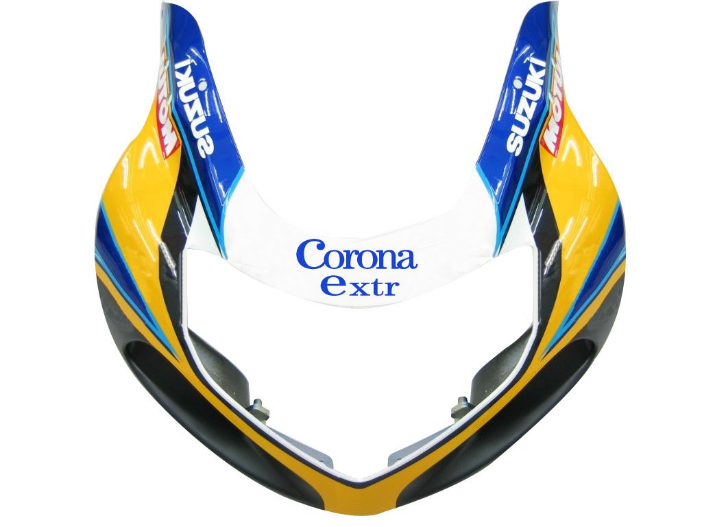 Amotopart Verkleidung Suzuki 600 2001-2003 Verkleidung Corona GSXR Racing Blue & Yellow Fairing Kit