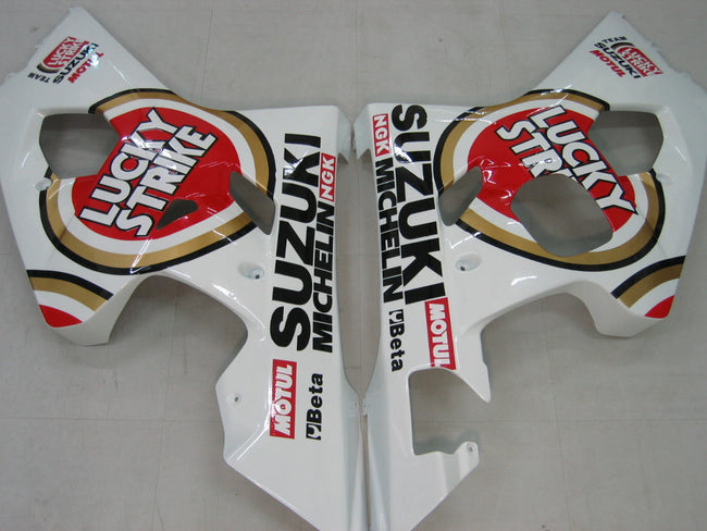 AMOTOPART FAKINGS 2004-2005 SUzuki GSXR 600 750 White & Red Lucky Strike Racing Generikum