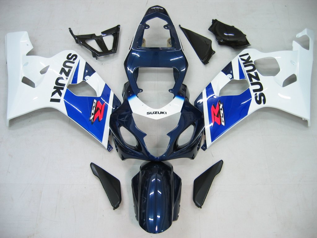 Amotopart 2004-2005 GSXR600/750 Suzuki Verkleidung Blue & White Kit