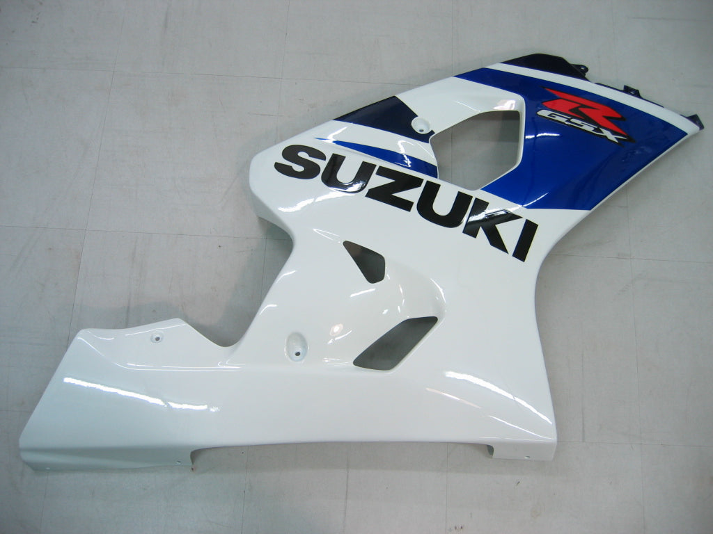 Amotopart 2004-2005 Suzuki GSX-R 600 750 Verkleidung Blue & White Kit