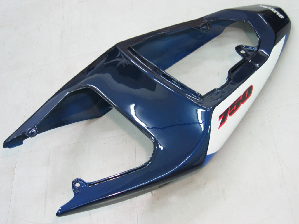 Amotopart 2004-2005 Suzuki GSX-R 600 750 Verkleidung Blue & White Kit