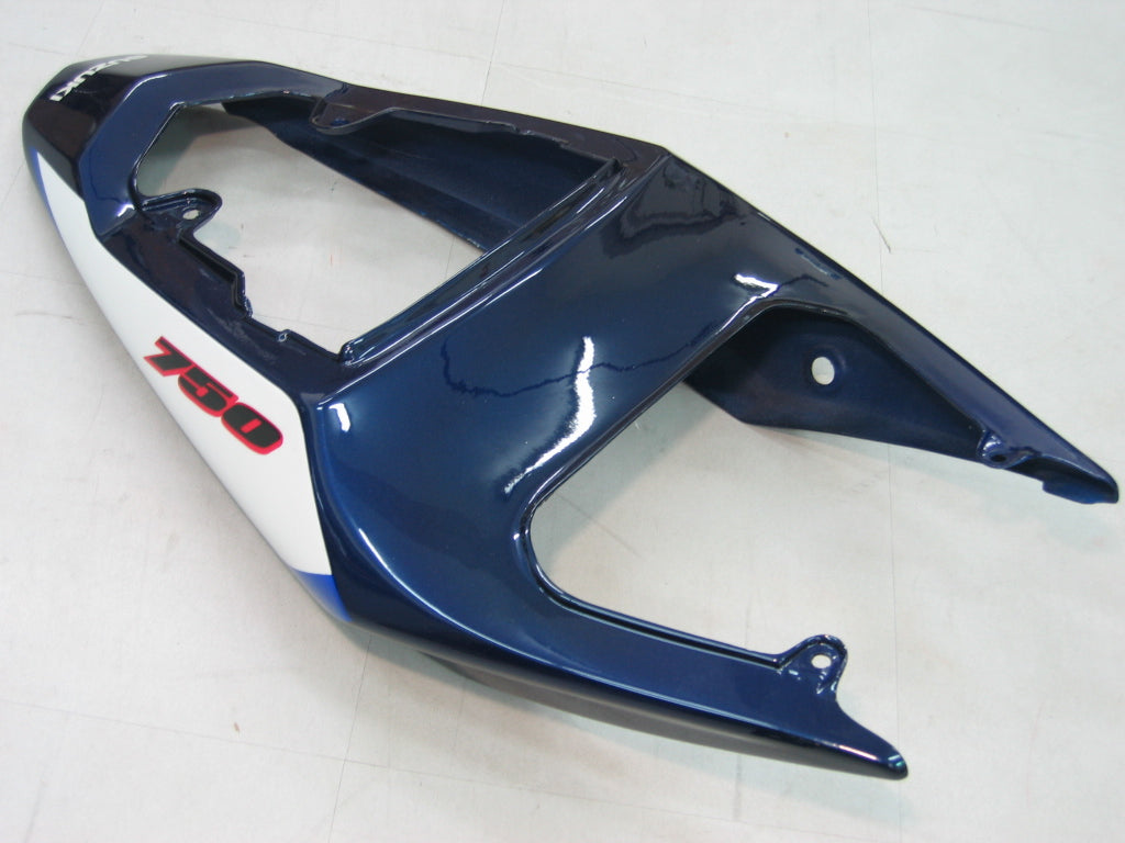 Amotopart 2004-2005 Suzuki GSX-R 600 750 Verkleidung Blue & White Kit