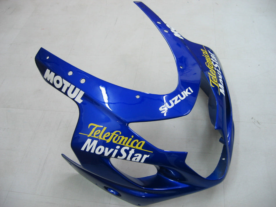 Amotopart 2004-2005 GSXR600750 Kit de carénage bleu Suzuki