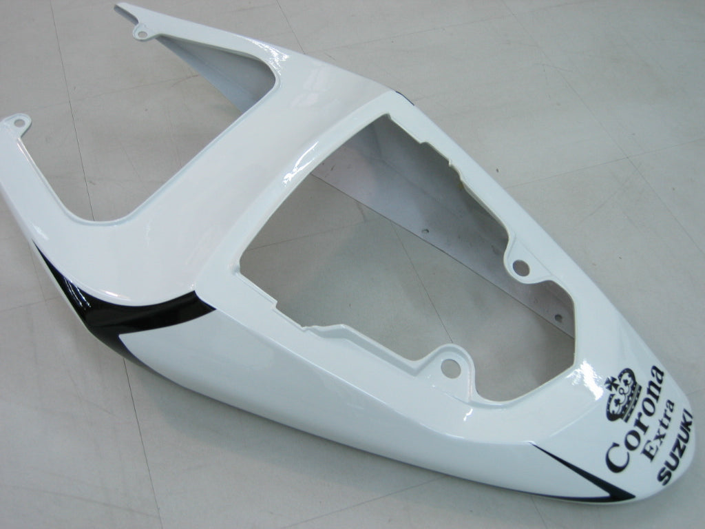 For GSXR 600/750 2004-2005 Bodywork Fairing White ABS Injection Molded Plastics Set