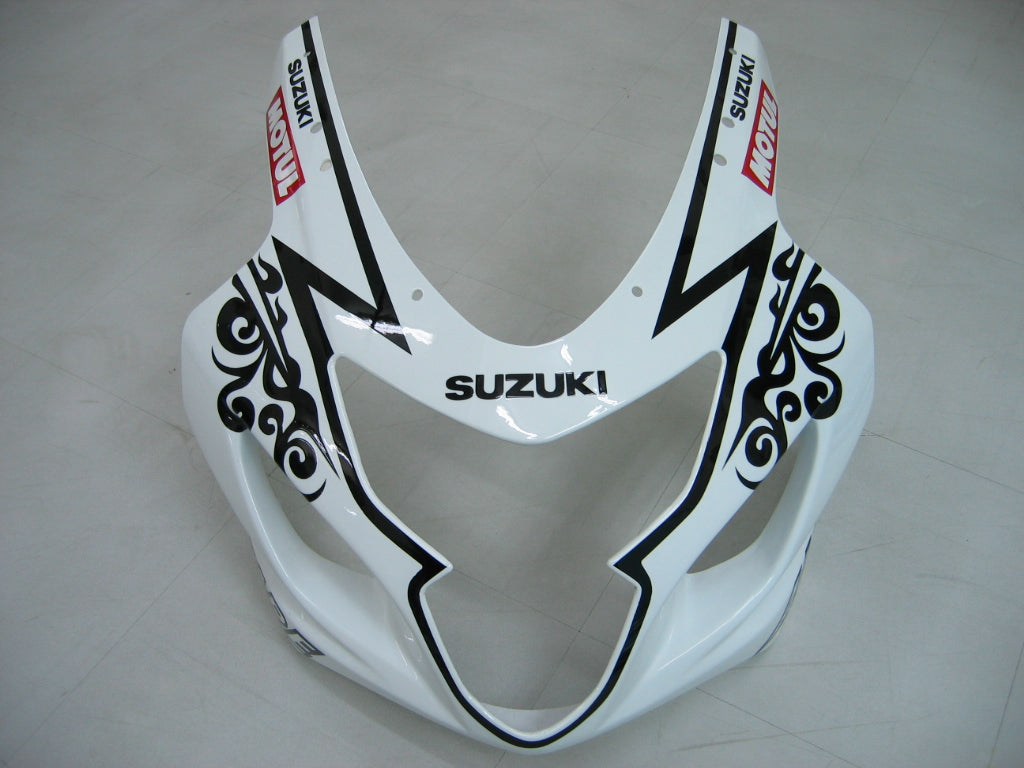 For GSXR 600/750 2004-2005 Bodywork Fairing White ABS Injection Molded Plastics Set