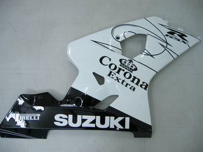 For GSXR 600/750 2004-2005 Bodywork Fairing White ABS Injection Molded Plastics Set