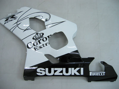 For GSXR 600/750 2004-2005 Bodywork Fairing White ABS Injection Molded Plastics Set