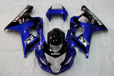 For GSXR 600/750 2004-2005 Bodywork Fairing Blue ABS Injection Molded Plastics Set